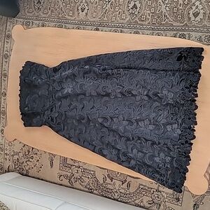 Shoshanna Anessa Strapless Jacquard Dress, black, size 10